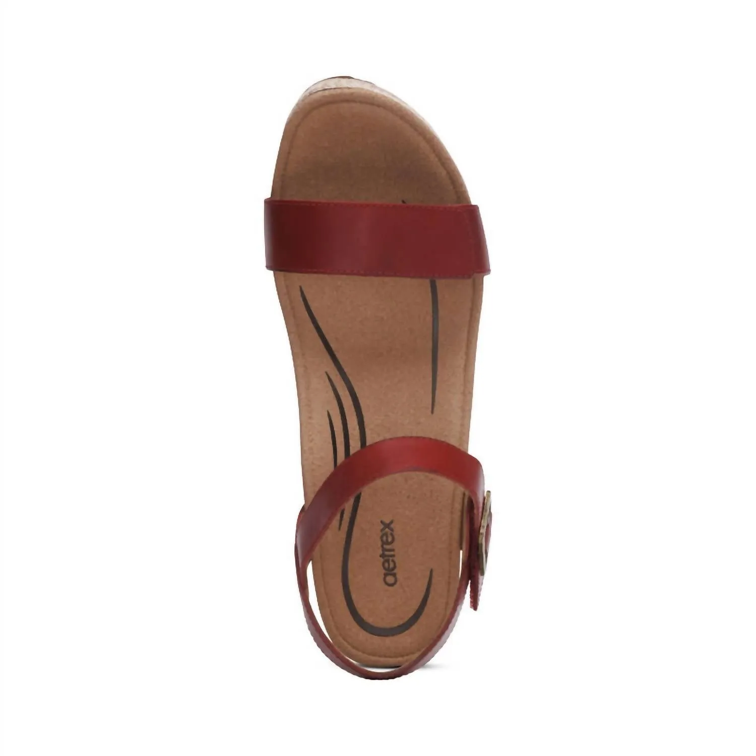 Aetrex - Women's Sydney Quarter Strap Wedge Sandals