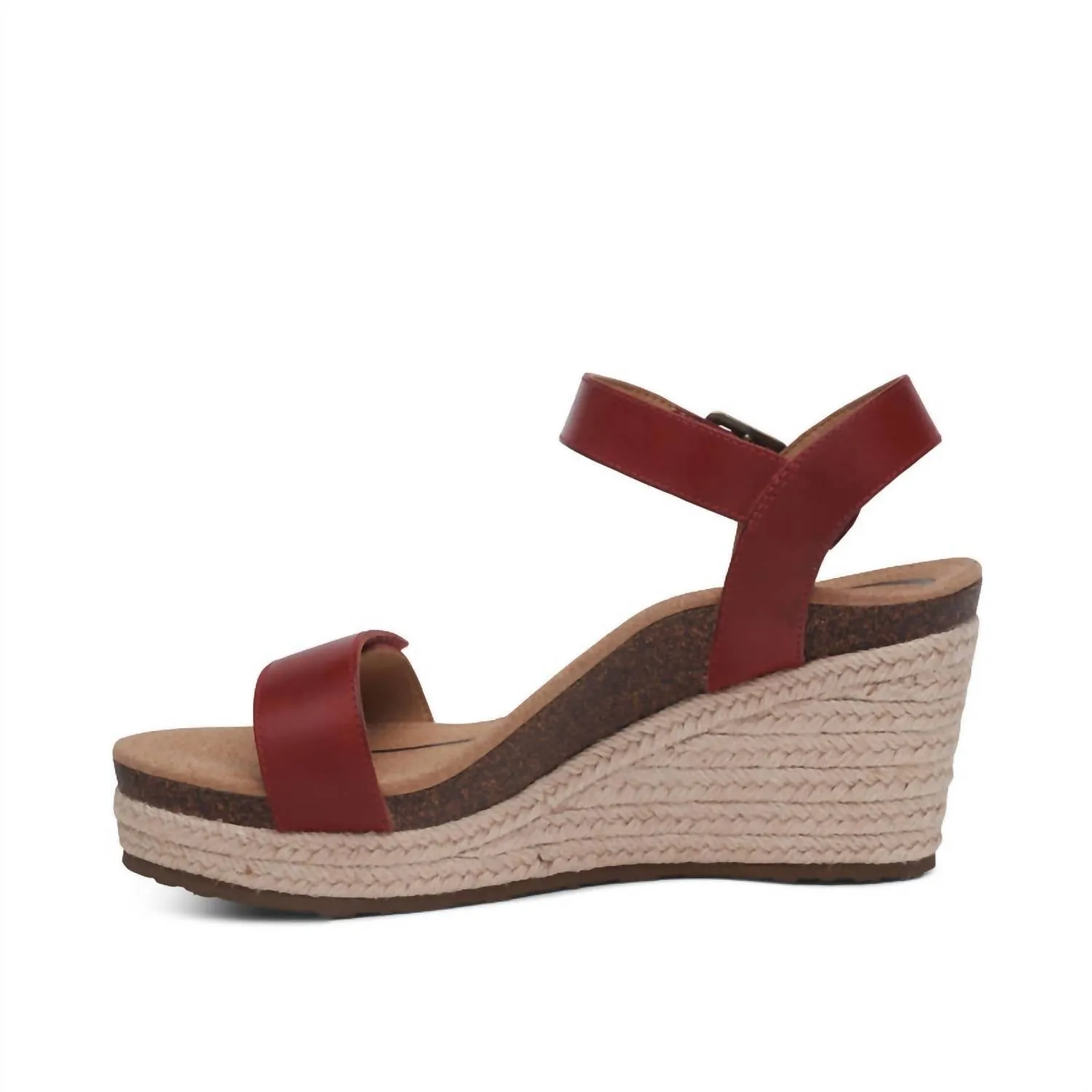 Aetrex - Women's Sydney Quarter Strap Wedge Sandals