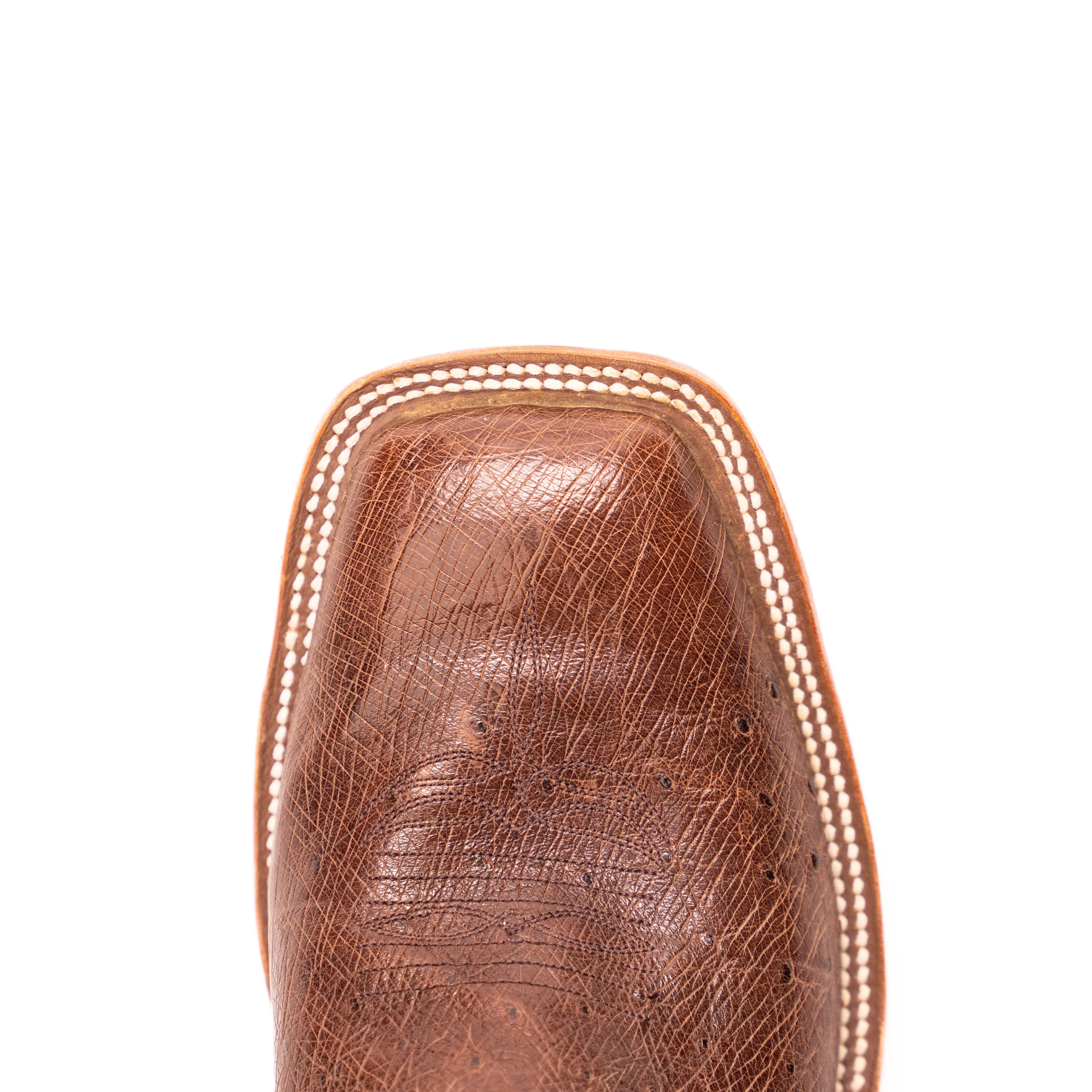 Anderson Bean Kango Tobacco Smooth Ostrich with Tan Sinsation Top