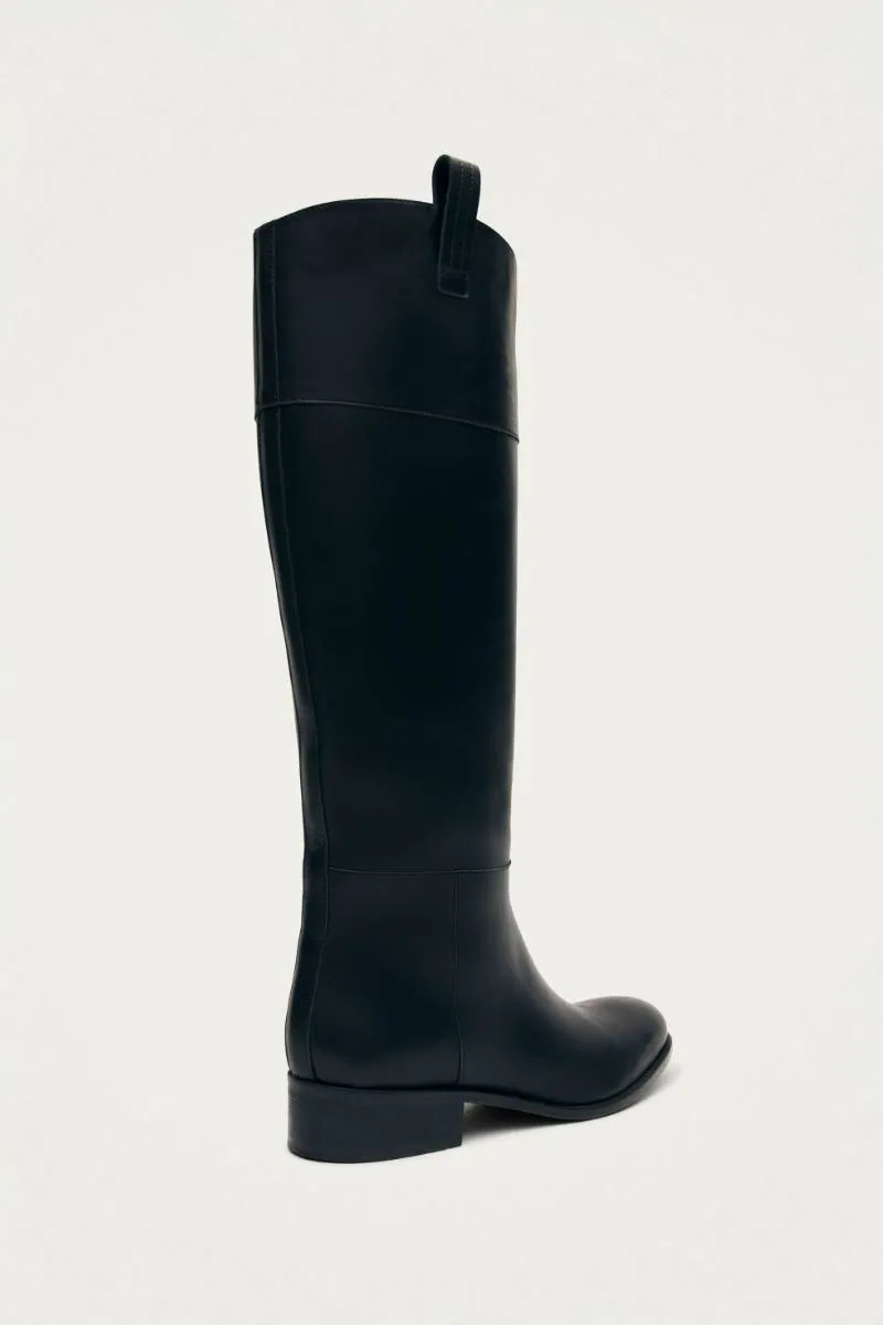 BILLIE LEATHER BOOTS IN BLACK