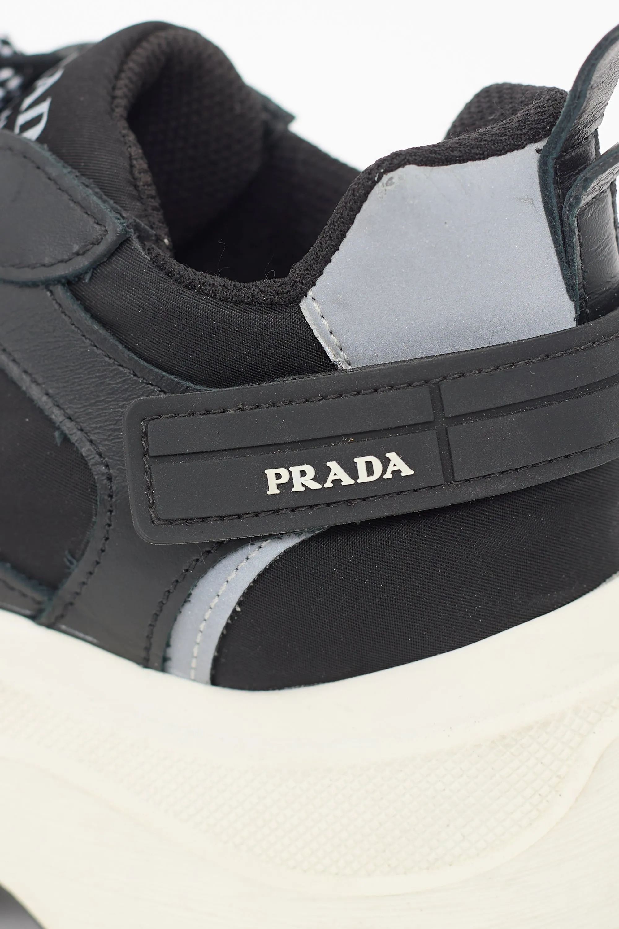 Black & White Leather Pegasus Sneaker