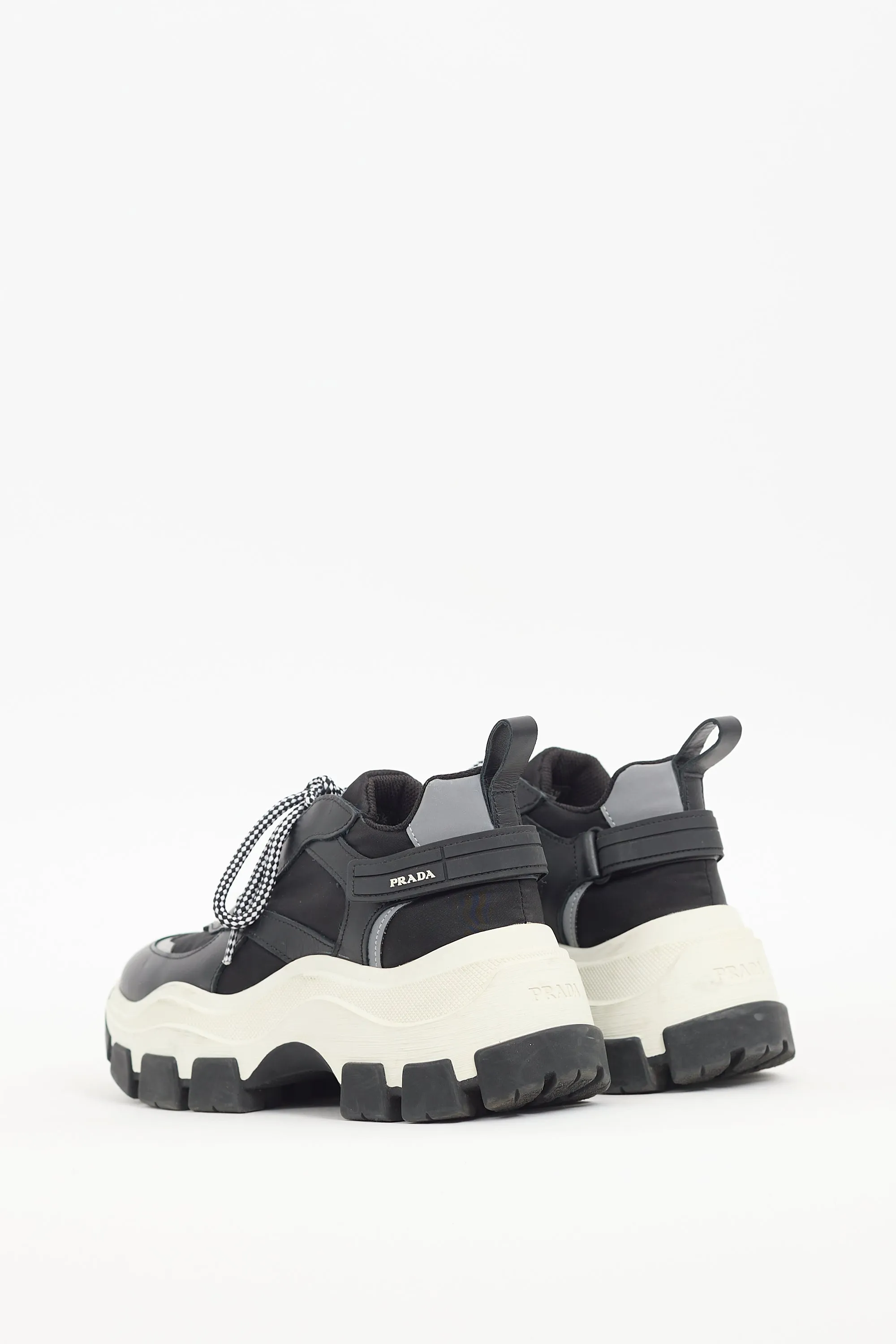 Black & White Leather Pegasus Sneaker