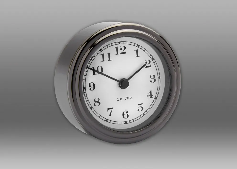 Black Titanium "Harwich" Desk Clock