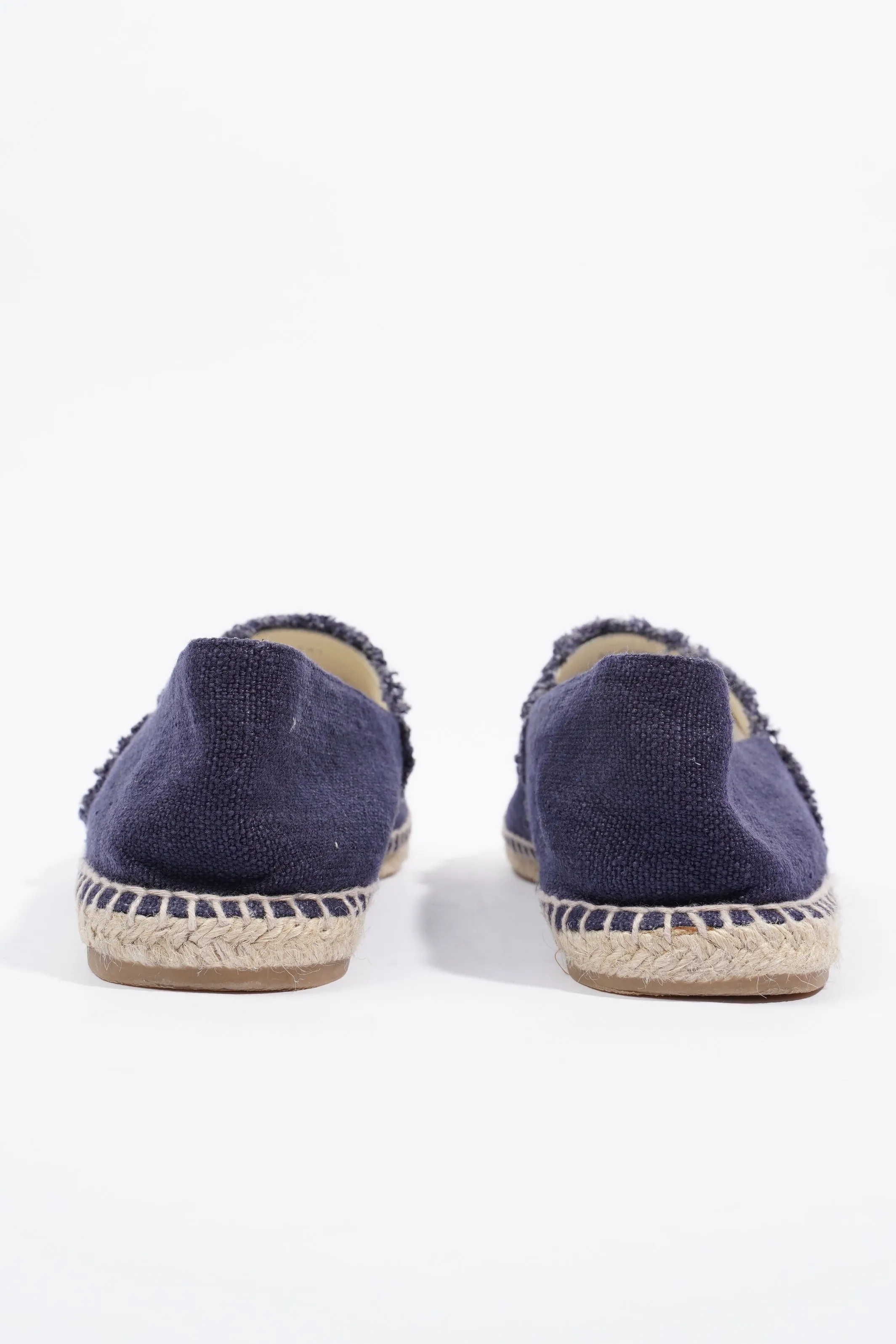 Chanel CC Logo Espadrilles Navy   Black EU 46   UK 12