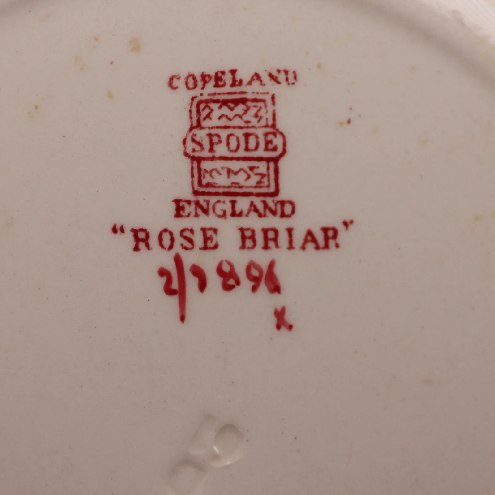 Copeland Spode Rose Briar Salad Plate 7 3/4" England 1930's