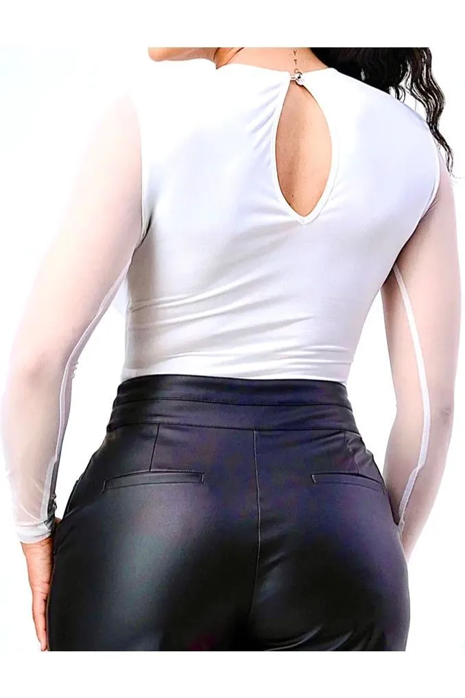 Lavish See-Through Mesh Top