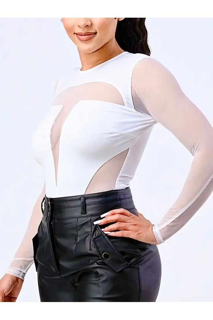 Lavish See-Through Mesh Top