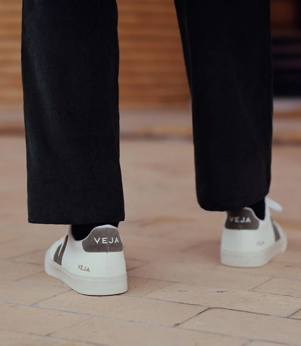 VEJA Men’s Campo White Leather & Kaki