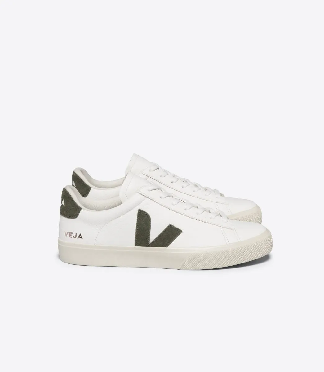 VEJA Men’s Campo White Leather & Kaki