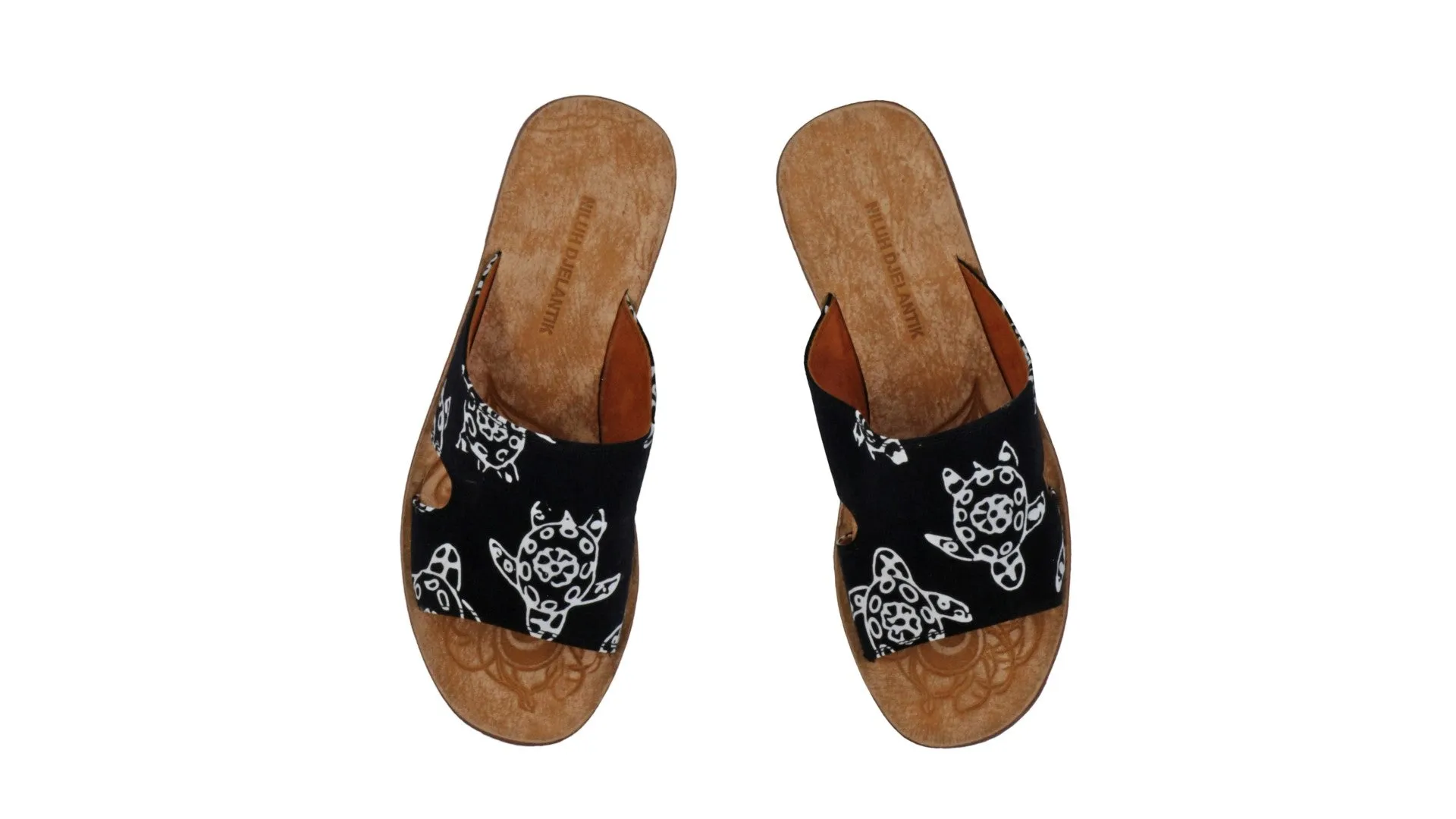 Vira 20mm Flat - Black Batik Turtle